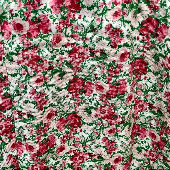 Talbots Floral Grace Fitted Cotton Blend Lined Pockets Button Rose Blazer Jacket - Picture 8 of 12